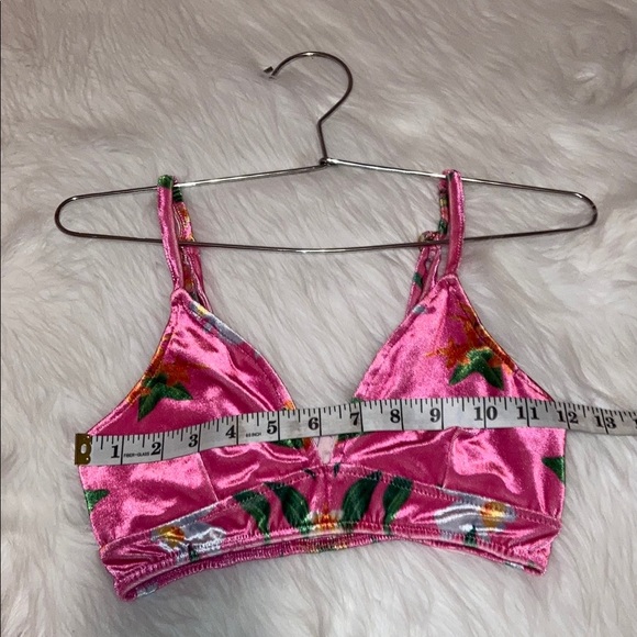 WILDFOX Intimates White Label Velvet Bralette - Picture 6 of 7